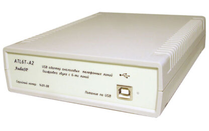 ATL6T-a2: аудиоинтерфейс USB на 6 телефонных линий